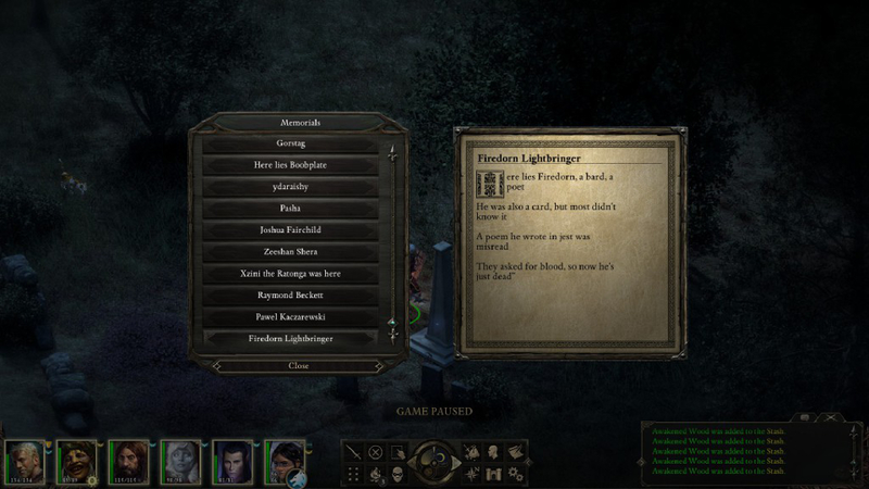 Illustration for article titled Pillars Of Eternity Makers Change Fan-Made Text After Player Complaints